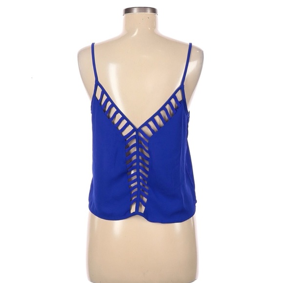 Charlotte Russe size medium cobalt blue tank - Picture 2 of 2